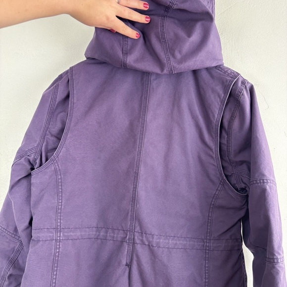 Noble Equestrian Stable Ready Purple Canvas Jacket Sz L - Picture 16 of 16